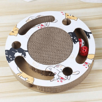 Grattoir Chat - PurrRoundScratcher™ - Chats Colorés - Chat Plaisir
