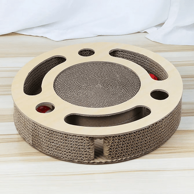 Grattoir Chat - PurrRoundScratcher™ - Minimaliste - Chat Plaisir