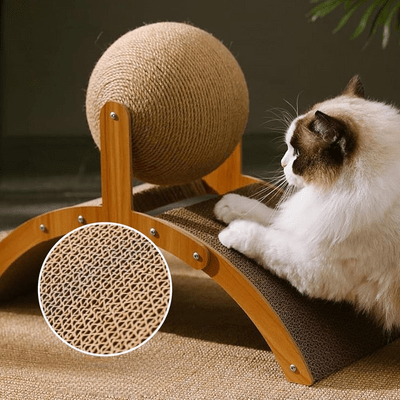Griffoir pour Chat - Scratch&PlayCatBoard™ - Arc - Chat Plaisir
