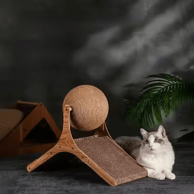 Griffoir pour Chat - Scratch&PlayCatBoard™ - Bâtons Rompus - Chat Plaisir
