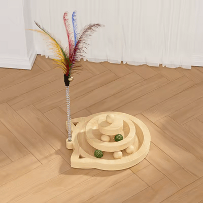 Jouet en Bois - SpinningCatToy™ - Chat - Chat Plaisir