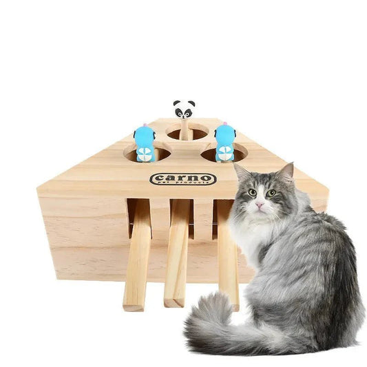 Jouet Interactif Chat - PawHunter™ - 3 Trous - Chat Plaisir
