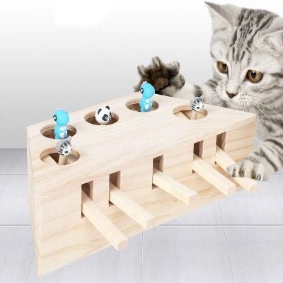 Jouet Interactif Chat - PawHunter™ - 5 Trous - Chat Plaisir