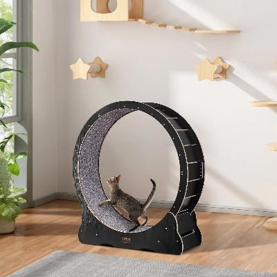 Roue Chat - KittyTread™ - Noir - Chat Plaisir